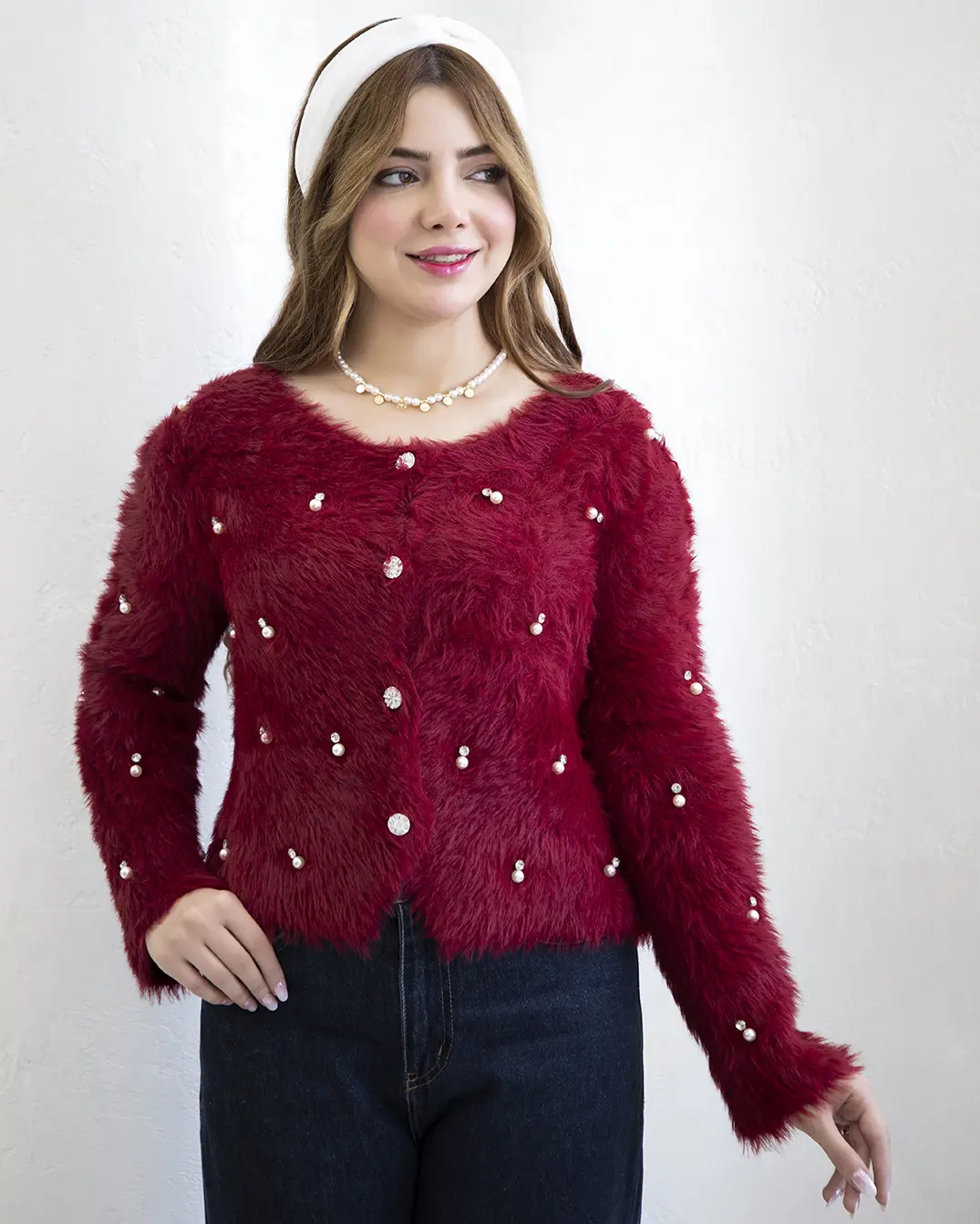ژاکت مرواریدی